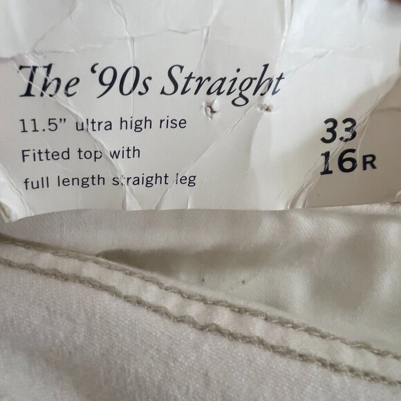 Abercrombie & Fitch The '90s Straight Ultra High Rise Jeans Size 33/16R NWT - Picture 10 of 13